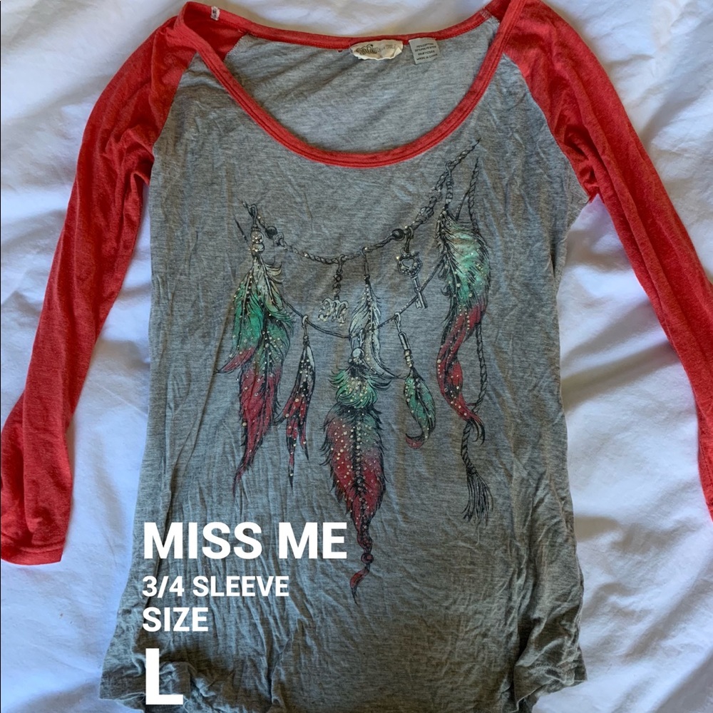 Miss Me baseball tee